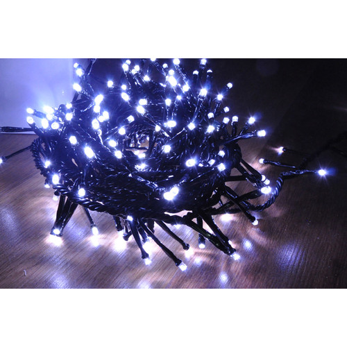 Гирлянда Твинкл Лайт с контроллером 400 LED, 20 м, черный провод